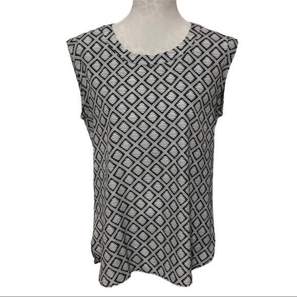 J. Crew Tops - J Crew Geometric Printed Blouse